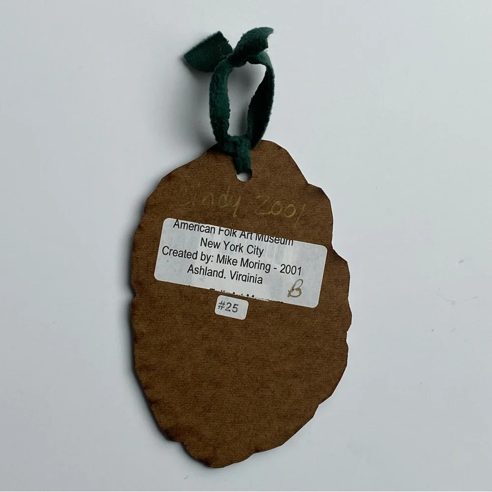 Santa Ornament From Museum of American Folk Art Collection Vintage Mike Mooring